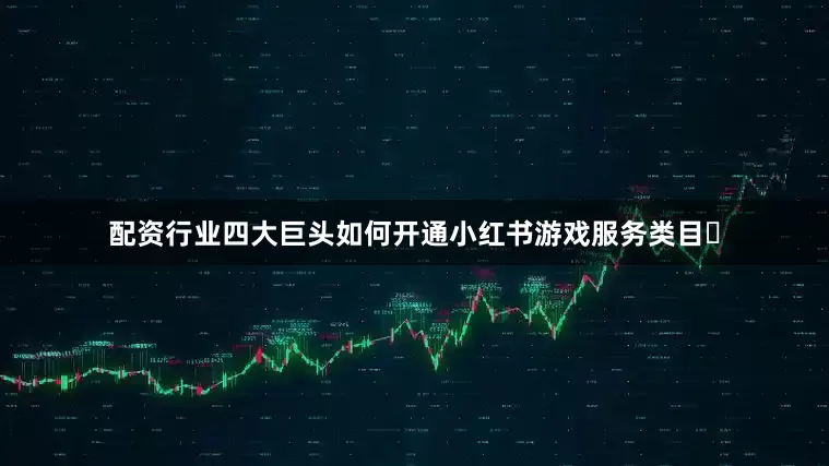 配资行业四大巨头如何开通小红书游戏服务类目✅