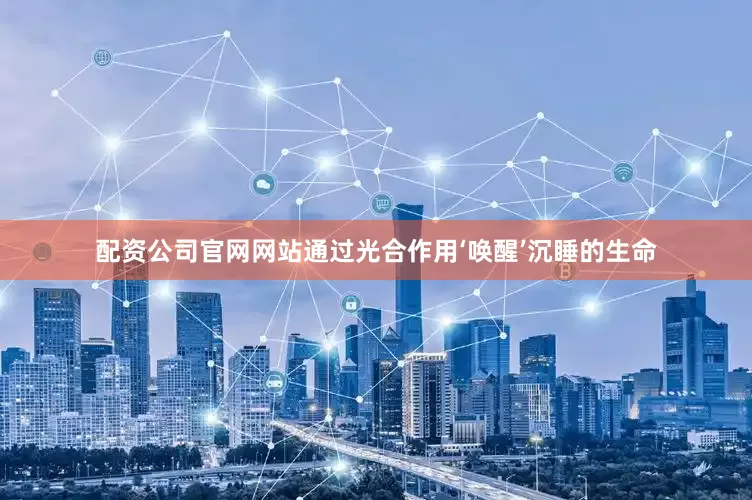 配资公司官网网站通过光合作用‘唤醒’沉睡的生命