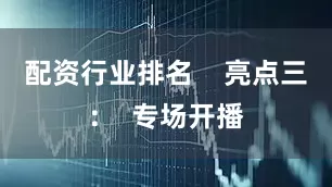 配资行业排名    亮点三：  专场开播